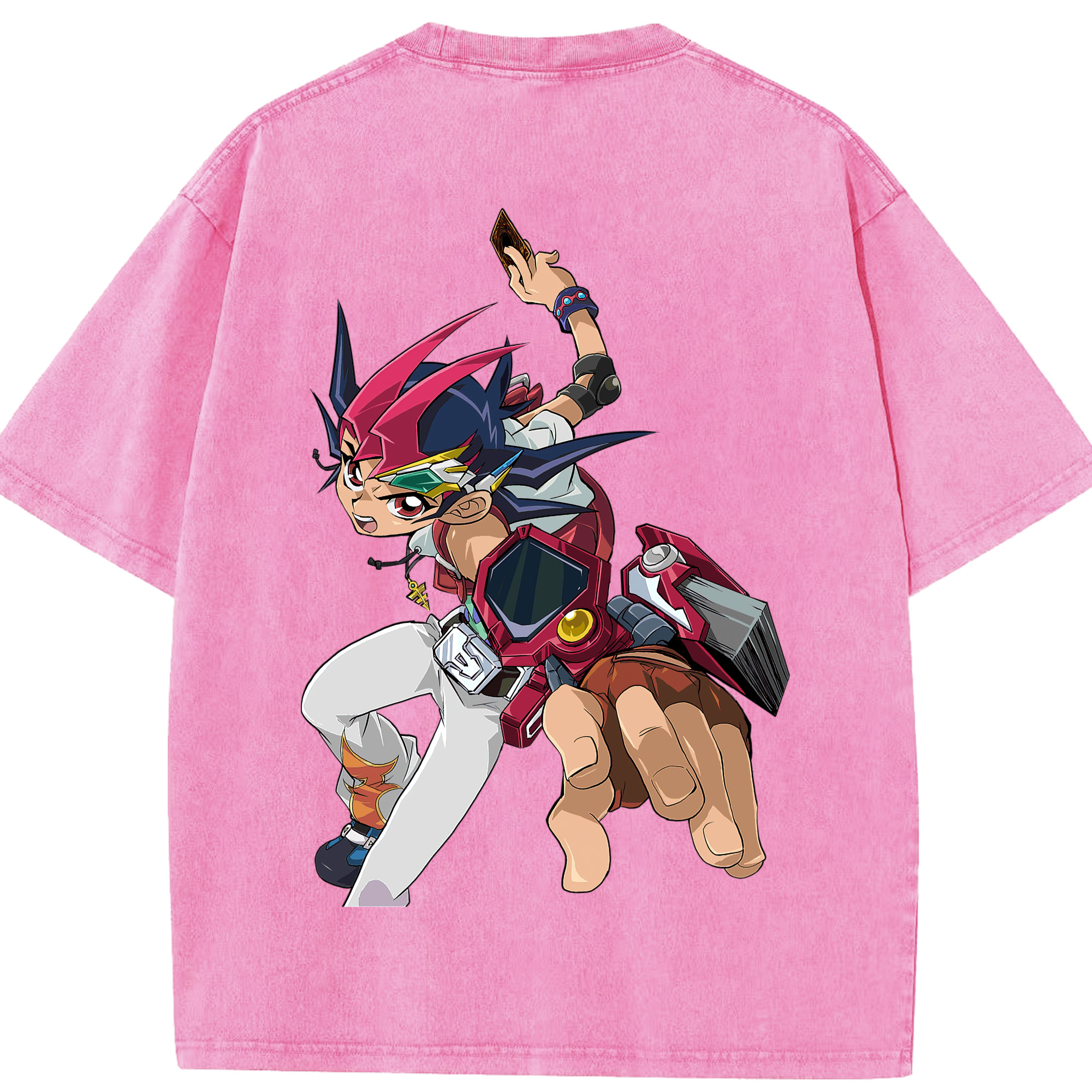 （画像用） 遊☆戯☆王 Yu-Gi-Oh! 綿100% ヴィンテージ風 半袖Tシャツ（背面プリント）